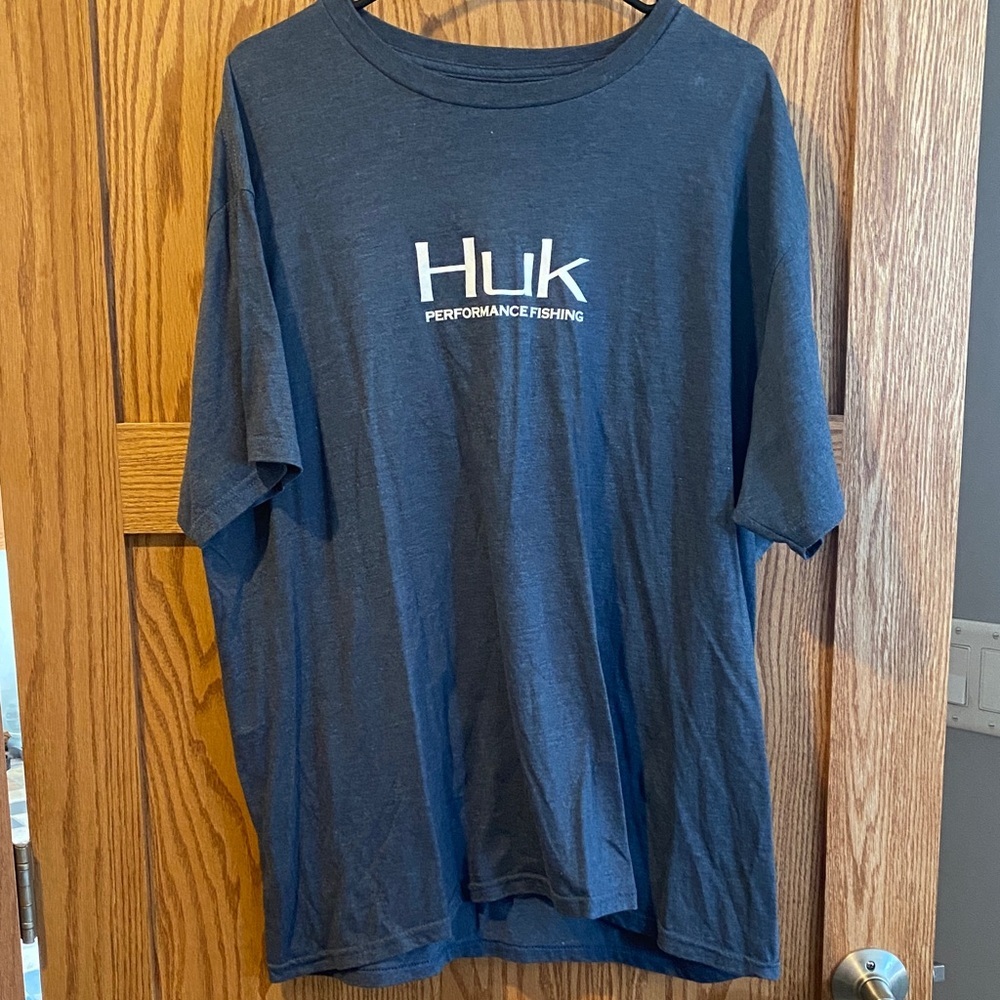 Huk Men's Dark Blue Short Sleeve Tee XXL EUC